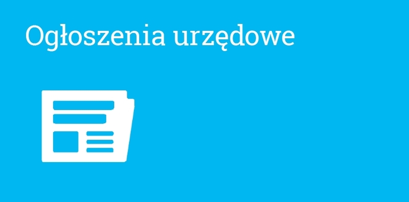 Ogłoszenie o publicznym przetargu