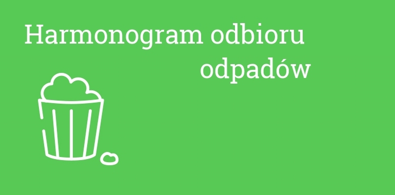 Harmonogram odbioru odpadów wielkogabarytowych bezpośrednio spod posesji wrzesień/październik 2021r.