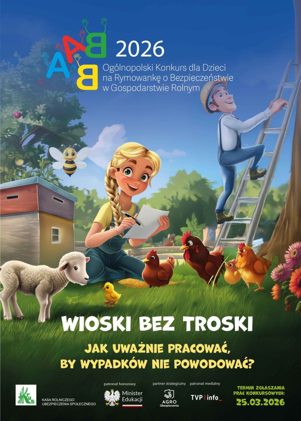 Konkurs na Rymowankę o Bezpieczeństwie w Gospodarstwie Rolnym