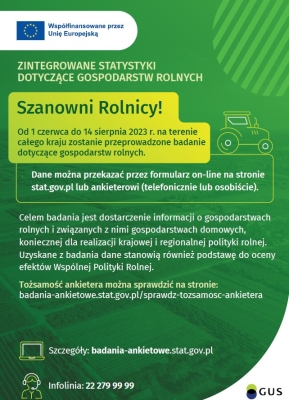 Badanie dotyczące gospodarstw rolnych